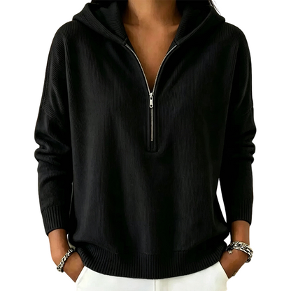 📢📢50%Rabatt!!!🎉✨Damen Hoodie mit halbem Reißverschluss
