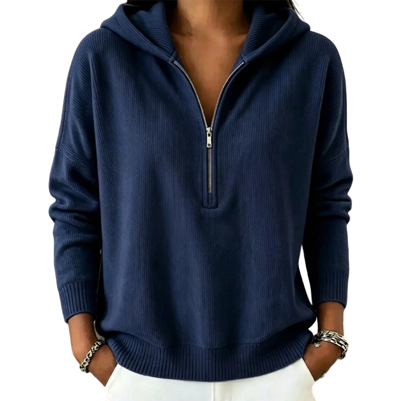 📢📢50%Rabatt!!!🎉✨Damen Hoodie mit halbem Reißverschluss