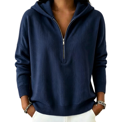 📢📢50%Rabatt!!!🎉✨Damen Hoodie mit halbem Reißverschluss