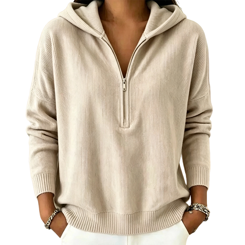 📢📢50%Rabatt!!!🎉✨Damen Hoodie mit halbem Reißverschluss