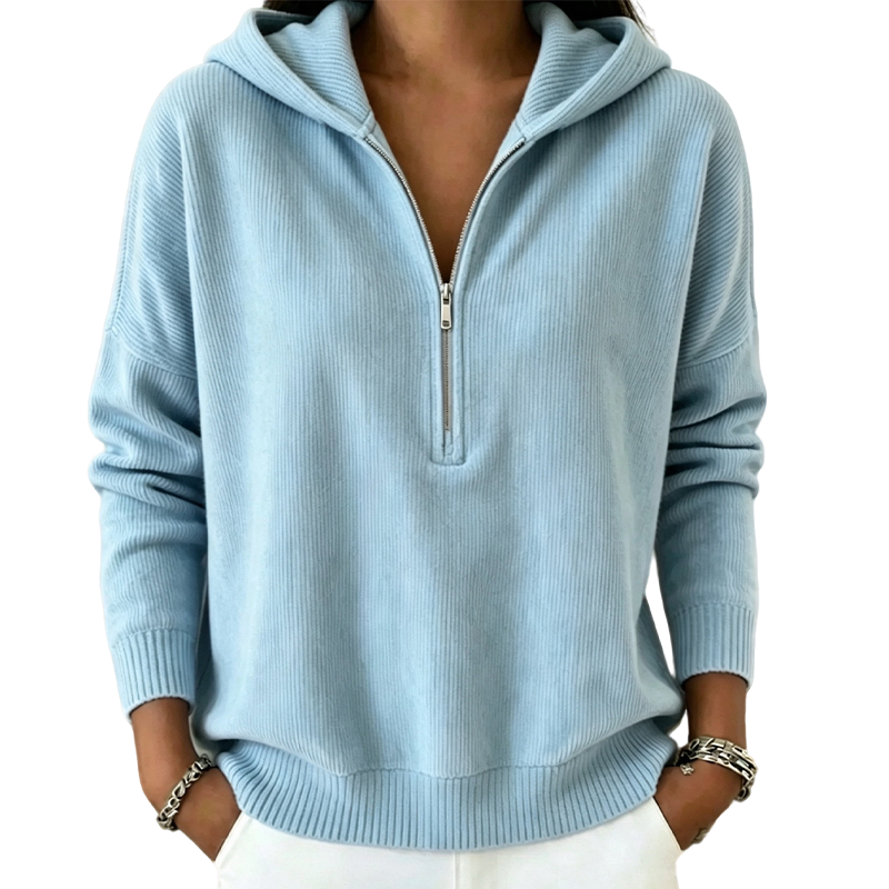 📢📢50%Rabatt!!!🎉✨Damen Hoodie mit halbem Reißverschluss