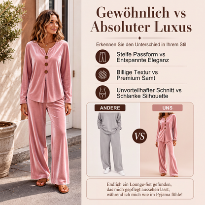 🌸 Samt-Loungewear-Set – Leichter Stoff, weiche Haptik & vielseitig kombinierbar – Ideal für gemütliche Tage & spontane Treffen versandfrei