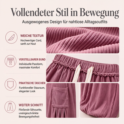 👖 Cord-Cargohose mit Kordelzug für Damen – Lässiger Vintage-Look, weicher Stoff & praktische Taschen | Perfekt für Alltag, Freizeit & kühle Tage – Jetzt -50%!
