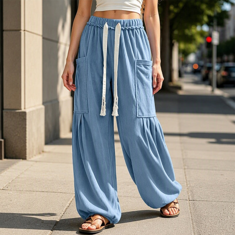 👖 Cord-Cargohose mit Kordelzug für Damen – Lässiger Vintage-Look, weicher Stoff & praktische Taschen | Perfekt für Alltag, Freizeit & kühle Tage – Jetzt -50%!