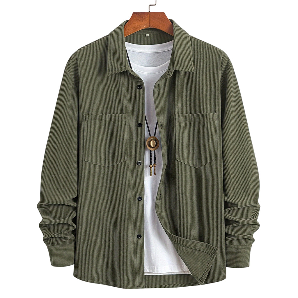 🎯 50%-Schnäppchen! Herren-Casual-Cordhemdjacke