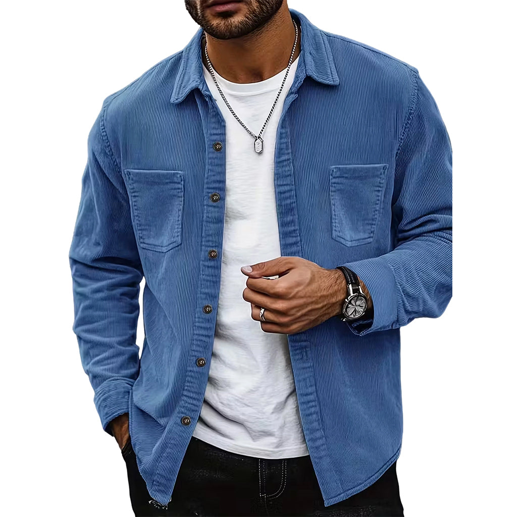 🎯 50%-Schnäppchen! Herren-Casual-Cordhemdjacke