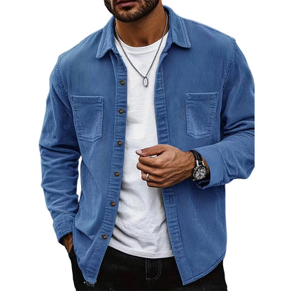 🎯 50%-Schnäppchen! Herren-Casual-Cordhemdjacke