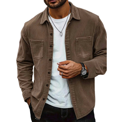 🎯 50%-Schnäppchen! Herren-Casual-Cordhemdjacke