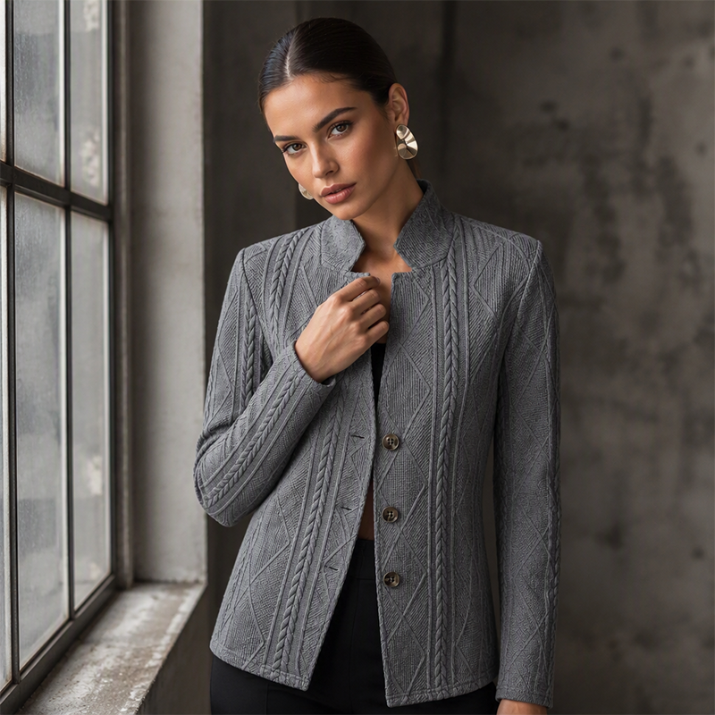 🧥 Strukturierter Blazer für Damen mit Knopfleiste – Stilvoller Look, hochwertige Verarbeitung & vielseitig kombinierbar | Perfekt für Büro, Alltag & besondere Anlässe – Jetzt -50%!