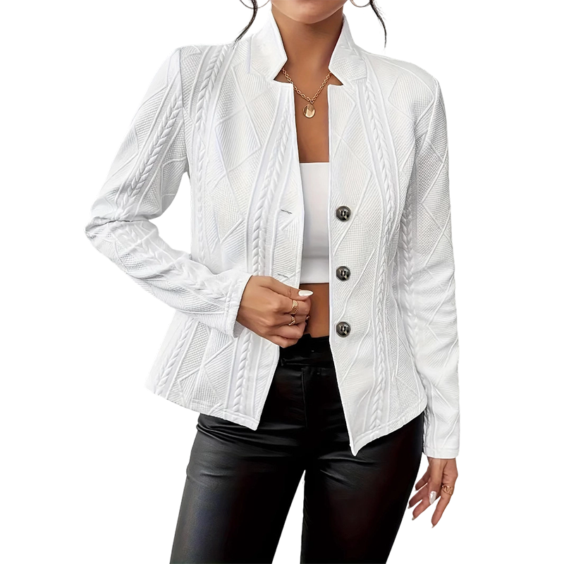 🧥 Strukturierter Blazer für Damen mit Knopfleiste – Stilvoller Look, hochwertige Verarbeitung & vielseitig kombinierbar | Perfekt für Büro, Alltag & besondere Anlässe – Jetzt -50%!