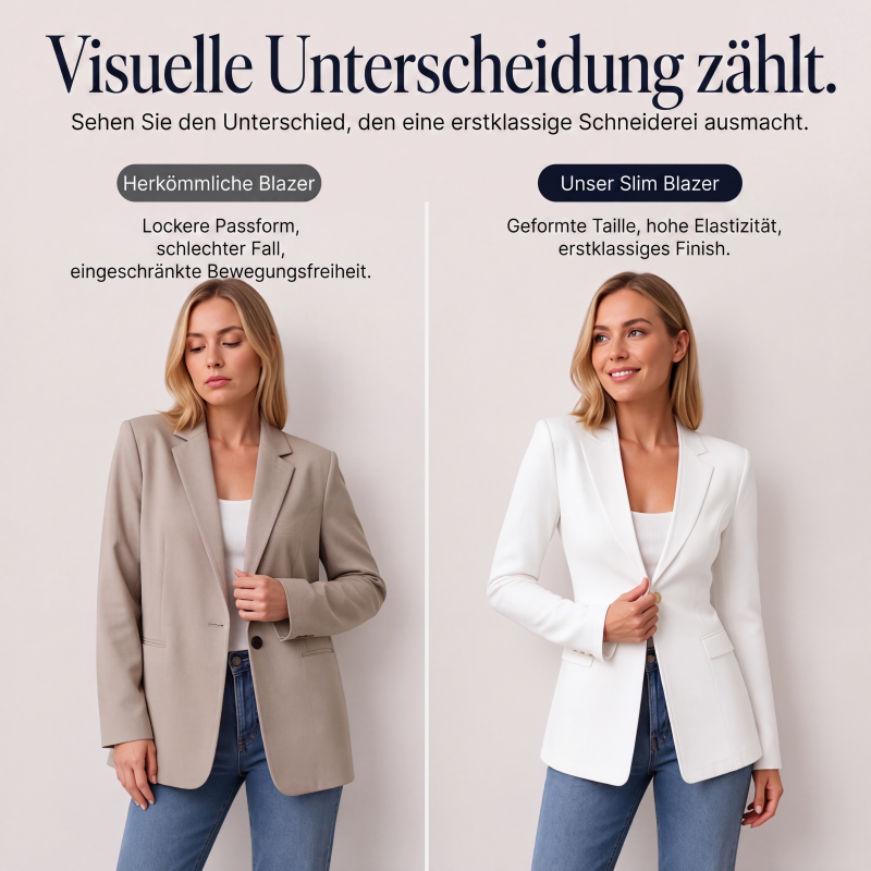 📢📢50%Rabatt!!!🎉✨Damen-Blazer mit V-Ausschnitt und einem Knopf