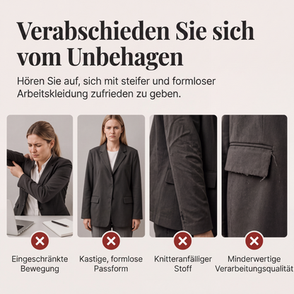 📢📢50%Rabatt!!!🎉✨Damen-Blazer mit V-Ausschnitt und einem Knopf