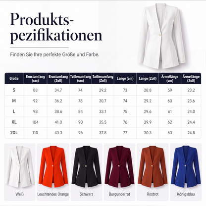 📢📢50%Rabatt!!!🎉✨Damen-Blazer mit V-Ausschnitt und einem Knopf