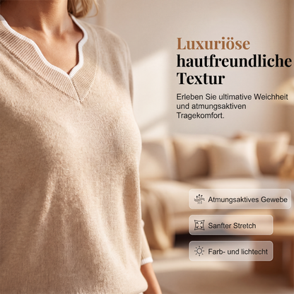📢📢50%Rabatt!!!🎉✨Lässiges Strickoberteil mit langen Ärmeln für Damen