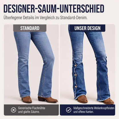 🚨 Eilmeldung: 50% endet heute Nacht! Damen High Waist Destroyed Flare Jeans