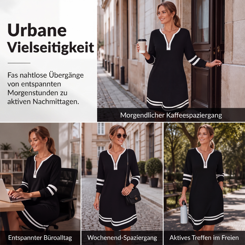 👗 Lässiges Langarmkleid – Hochwertige Qualität, feminine Passform & immer passend – Ein Must-have für deine Garderobe – Jetzt 50% Rabatt!