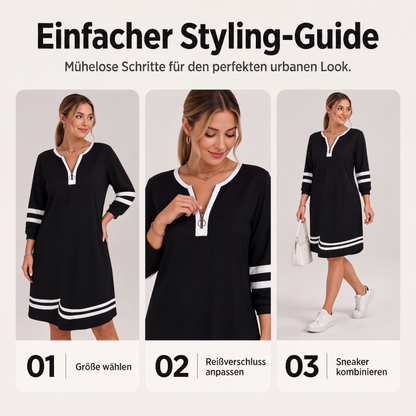 👗 Lässiges Langarmkleid – Hochwertige Qualität, feminine Passform & immer passend – Ein Must-have für deine Garderobe – Jetzt 50% Rabatt!