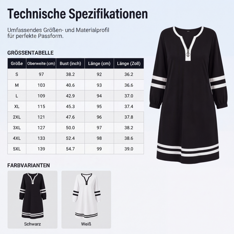 👗 Lässiges Langarmkleid – Hochwertige Qualität, feminine Passform & immer passend – Ein Must-have für deine Garderobe – Jetzt 50% Rabatt!