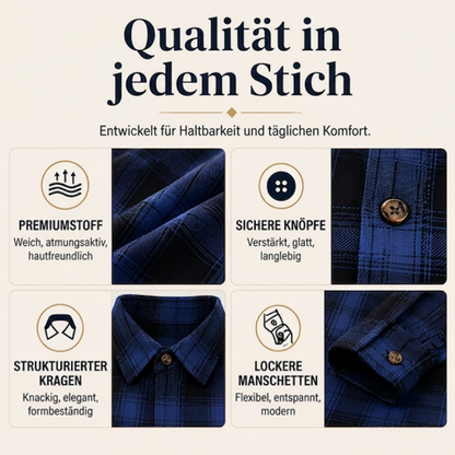 🌸 Karo-Bluse mit Knöpfen – Leichter Stoff, bequemer Schnitt & zeitloses Design – Ideal für warme Tage & entspannte Stunden