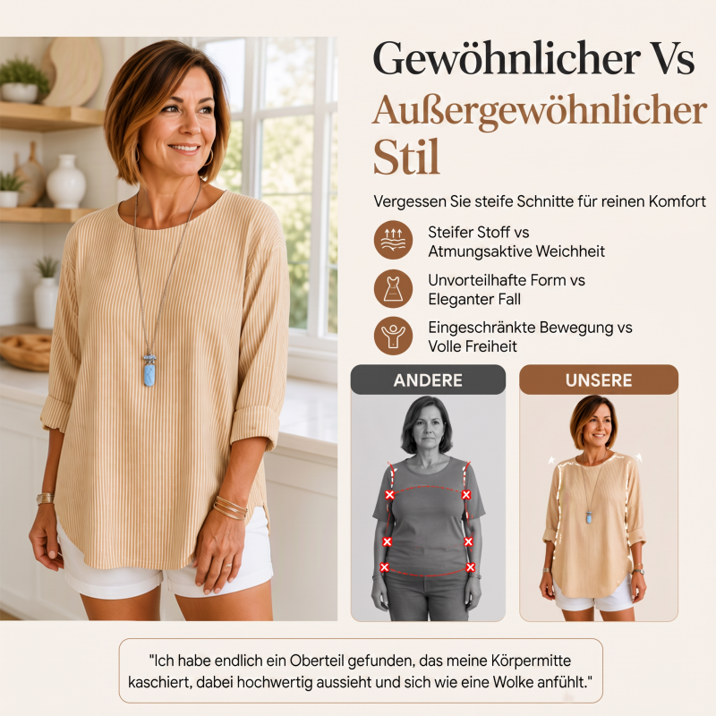 👕 Lässiges Freizeit-Shirt – Hochwertige Qualität, feminine Passform & immer passend – Ein Must-have für deine Garderobe – Jetzt 50% Rabatt!