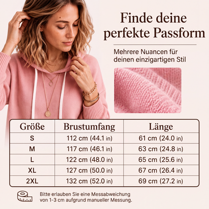 📢📢50%Rabatt!!!🎉✨Legerer Strickpullover mit Kapuze für Damen