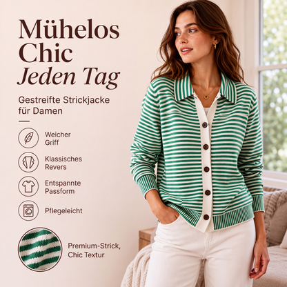 📢📢50%Rabatt!!!🎉✨Gestreifte Strickjacke für Damen