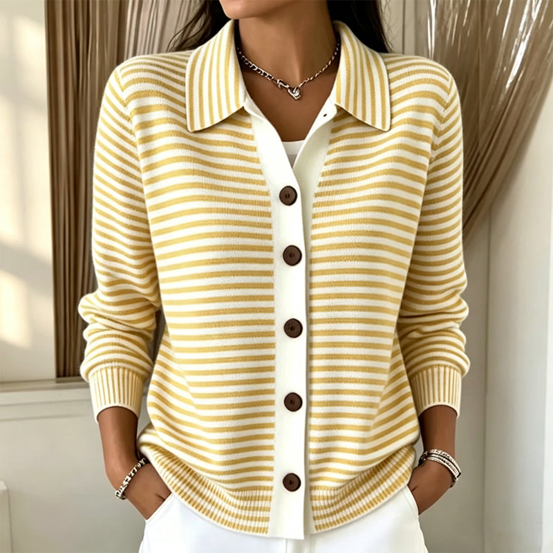 📢📢50%Rabatt!!!🎉✨Gestreifte Strickjacke für Damen