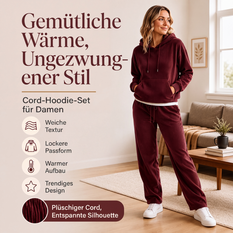 📢📢50%Rabatt!!!🎉✨Damen-Kapuzenpullover aus Cord mit Taschen