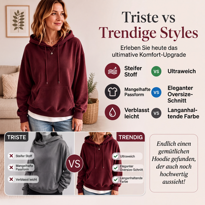 📢📢50%Rabatt!!!🎉✨Damen-Kapuzenpullover aus Cord mit Taschen