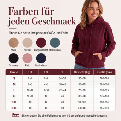 📢📢50%Rabatt!!!🎉✨Damen-Kapuzenpullover aus Cord mit Taschen