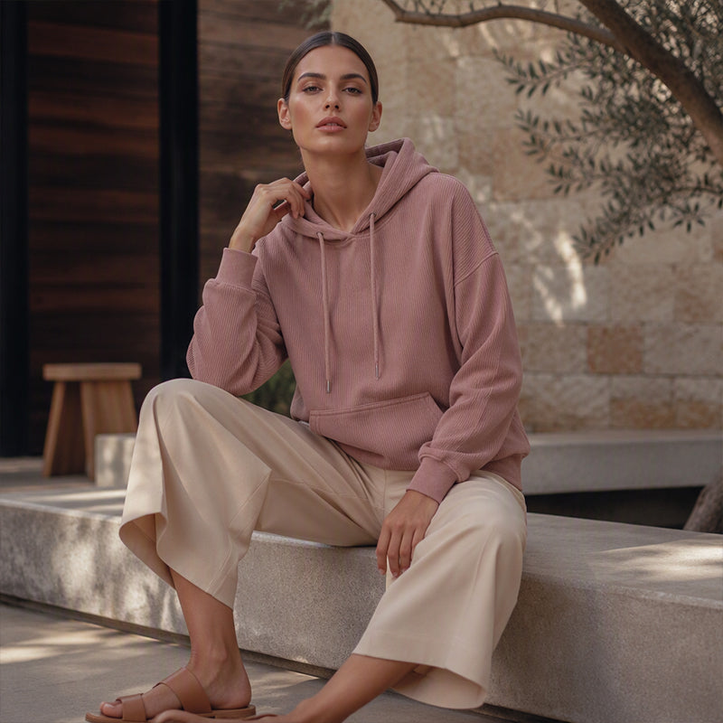📢📢50%Rabatt!!!🎉✨Damen-Kapuzenpullover aus Cord mit Taschen