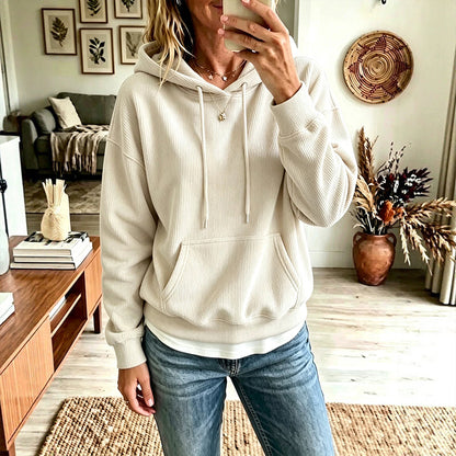 📢📢50%Rabatt!!!🎉✨Damen-Kapuzenpullover aus Cord mit Taschen