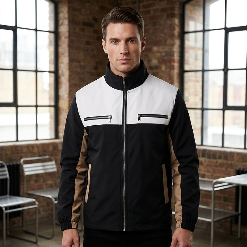 📢📢50%Rabatt!!!🎉✨Herren-Stehkragenjacke im Color-Block-Design