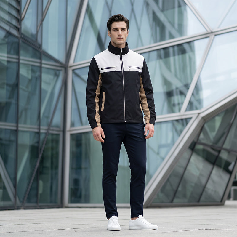 📢📢50%Rabatt!!!🎉✨Herren-Stehkragenjacke im Color-Block-Design
