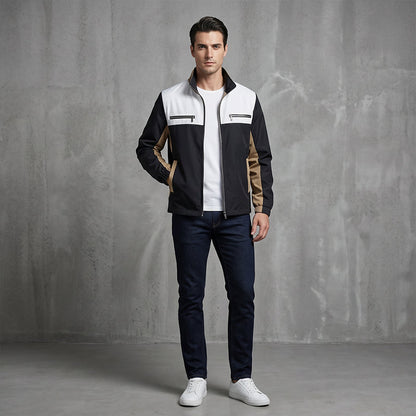 📢📢50%Rabatt!!!🎉✨Herren-Stehkragenjacke im Color-Block-Design