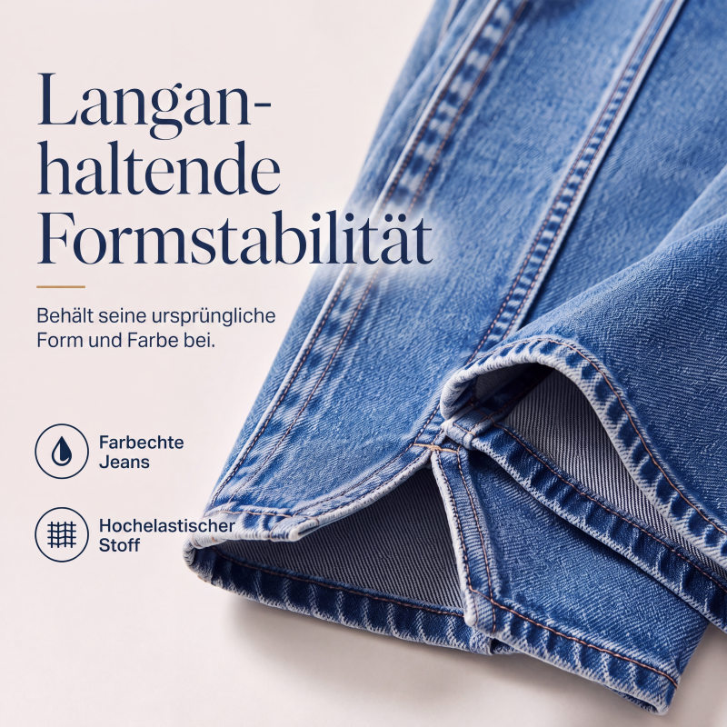 👖💙50 % Rabatt！⭐Weite hochtaillierte Jeans für Damen