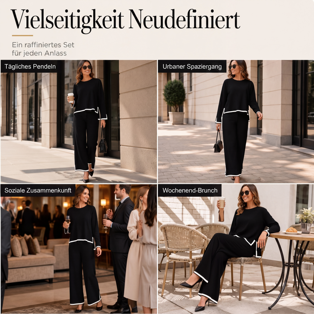 🌸 2-teiliges Freizeit-Set – Lockerer Schnitt, atmungsaktives Material & zeitloses Design – Ein Must-have für deine Garderobe – Jetzt 50% Rabatt!