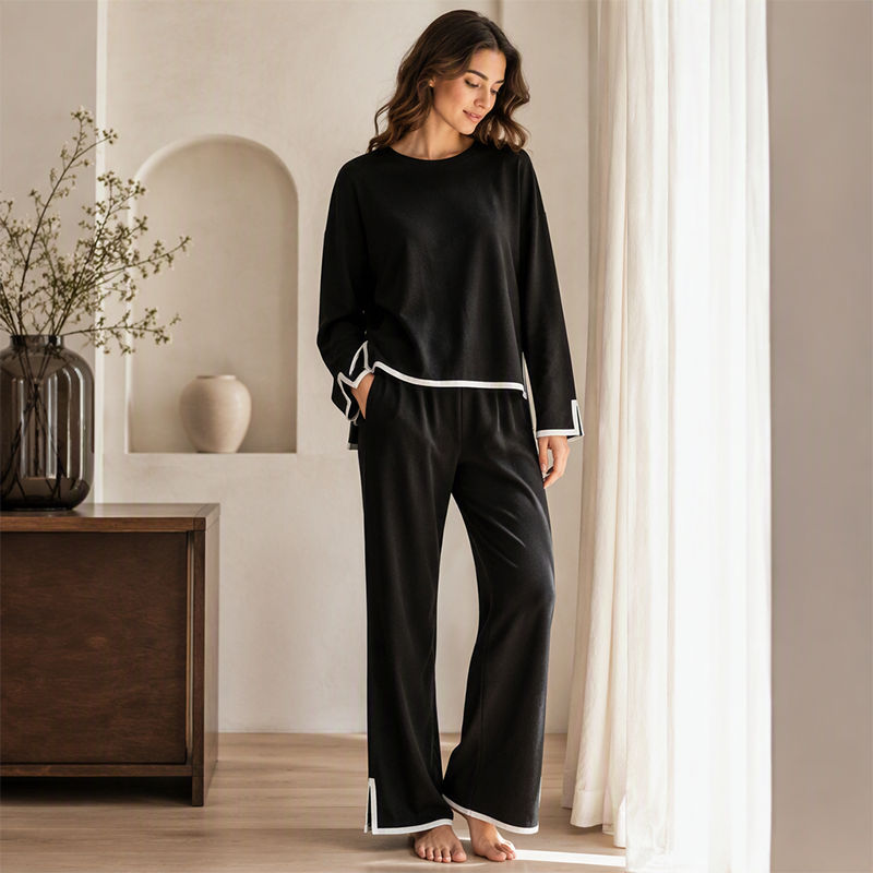 🌸 2-teiliges Freizeit-Set – Lockerer Schnitt, atmungsaktives Material & zeitloses Design – Ein Must-have für deine Garderobe – Jetzt 50% Rabatt!