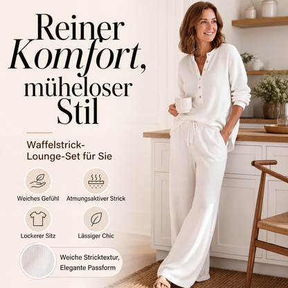 📢📢50%Rabatt!!!🎉✨Waffelstrick-Loungewear-Set für Damen