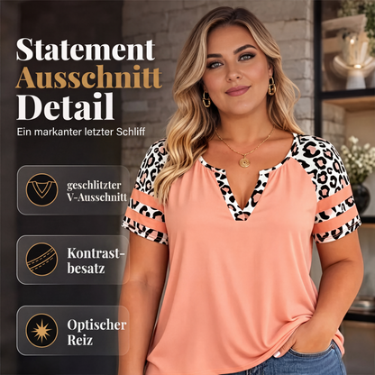 📢📢50%Rabatt!!!🎉✨Legeres Damen-T-Shirt mit V-Ausschnitt & kurzen Ärmeln