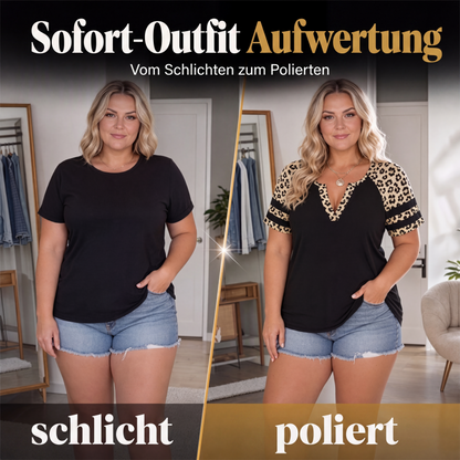 📢📢50%Rabatt!!!🎉✨Legeres Damen-T-Shirt mit V-Ausschnitt & kurzen Ärmeln