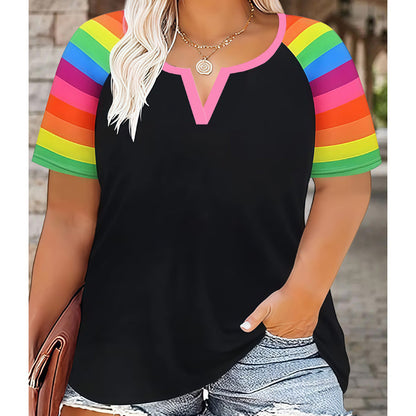 📢📢50%Rabatt!!!🎉✨Legeres Damen-T-Shirt mit V-Ausschnitt & kurzen Ärmeln