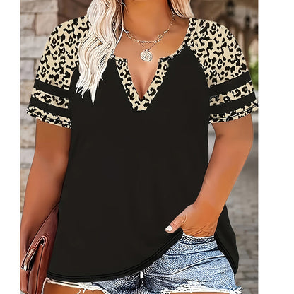 📢📢50%Rabatt!!!🎉✨Legeres Damen-T-Shirt mit V-Ausschnitt & kurzen Ärmeln