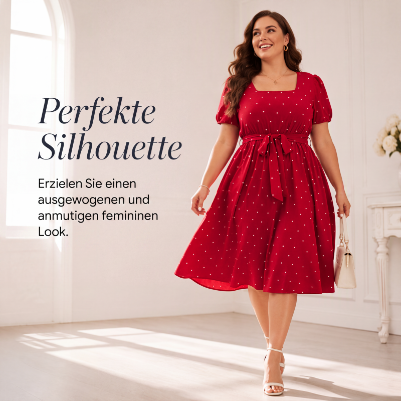 📢📢50%Rabatt!!!🎉✨Polka-Dot-Kleid für Damen in Übergröße