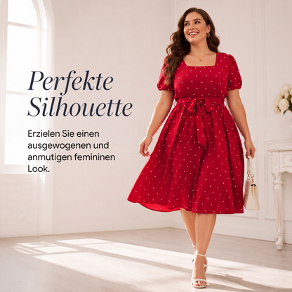 📢📢50%Rabatt!!!🎉✨Polka-Dot-Kleid für Damen in Übergröße