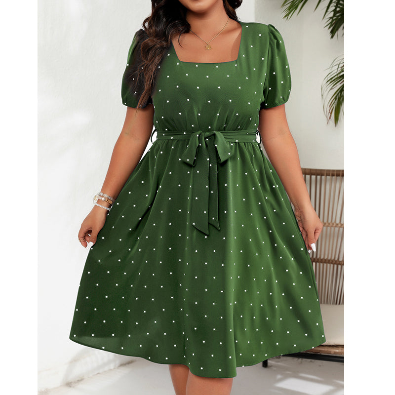 📢📢50%Rabatt!!!🎉✨Polka-Dot-Kleid für Damen in Übergröße