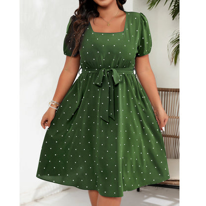 📢📢50%Rabatt!!!🎉✨Polka-Dot-Kleid für Damen in Übergröße