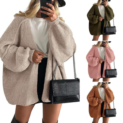 📣📣50%Rabatt!!!🎉✨Oversize-Strickjacke für Damen – Leichter Materialmix, bequemer Sitz & zeitloses Design – Ideal für Frühling, Herbst & entspannte Stunden