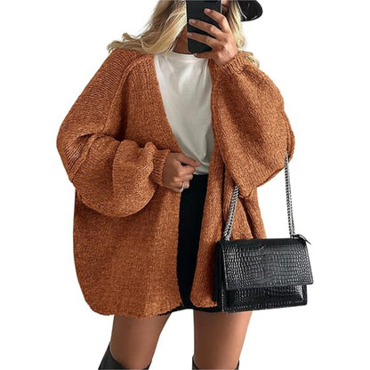 📣📣50%Rabatt!!!🎉✨Oversize-Strickjacke für Damen – Leichter Materialmix, bequemer Sitz & zeitloses Design – Ideal für Frühling, Herbst & entspannte Stunden