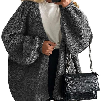 📣📣50%Rabatt!!!🎉✨Oversize-Strickjacke für Damen – Leichter Materialmix, bequemer Sitz & zeitloses Design – Ideal für Frühling, Herbst & entspannte Stunden
